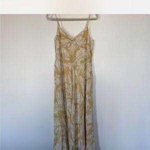 Vince Yellow and White Floral Dress